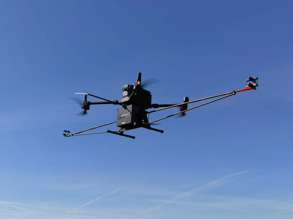 Drone with Explicit's wind sensors