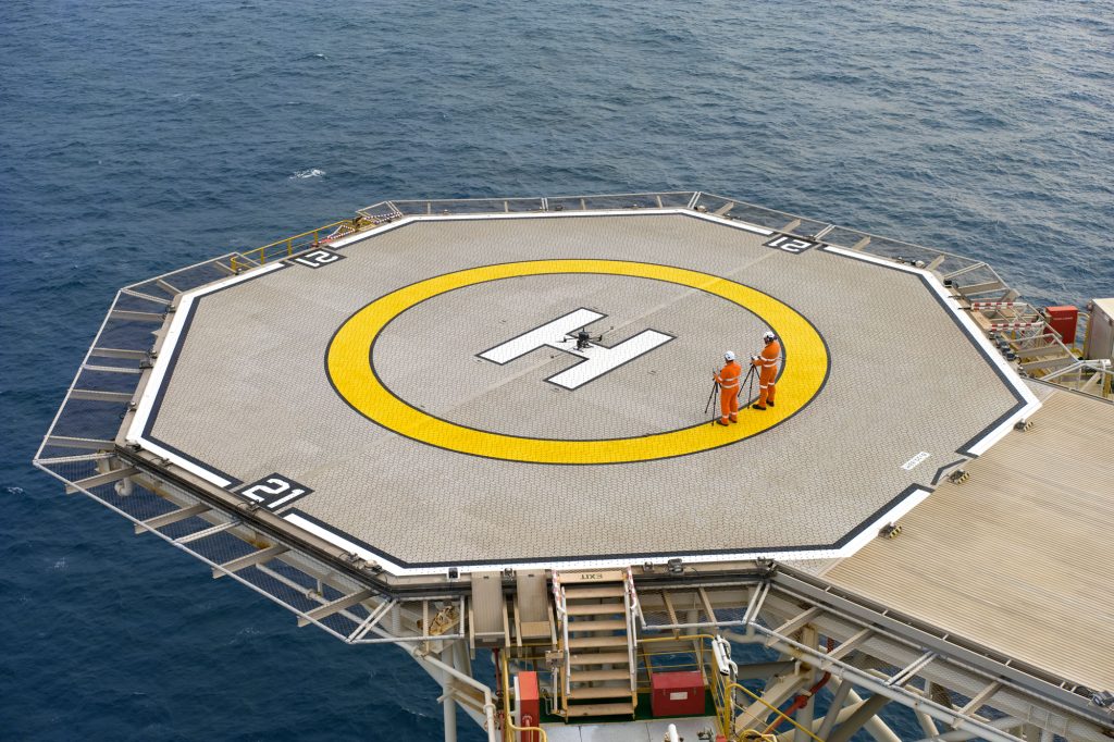 Emissions Monitoring Australia: Offshore O&G platform with emission experts