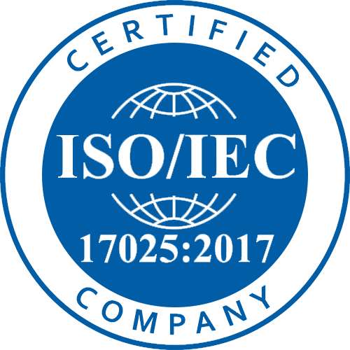ISO 17025 accreditation badge
